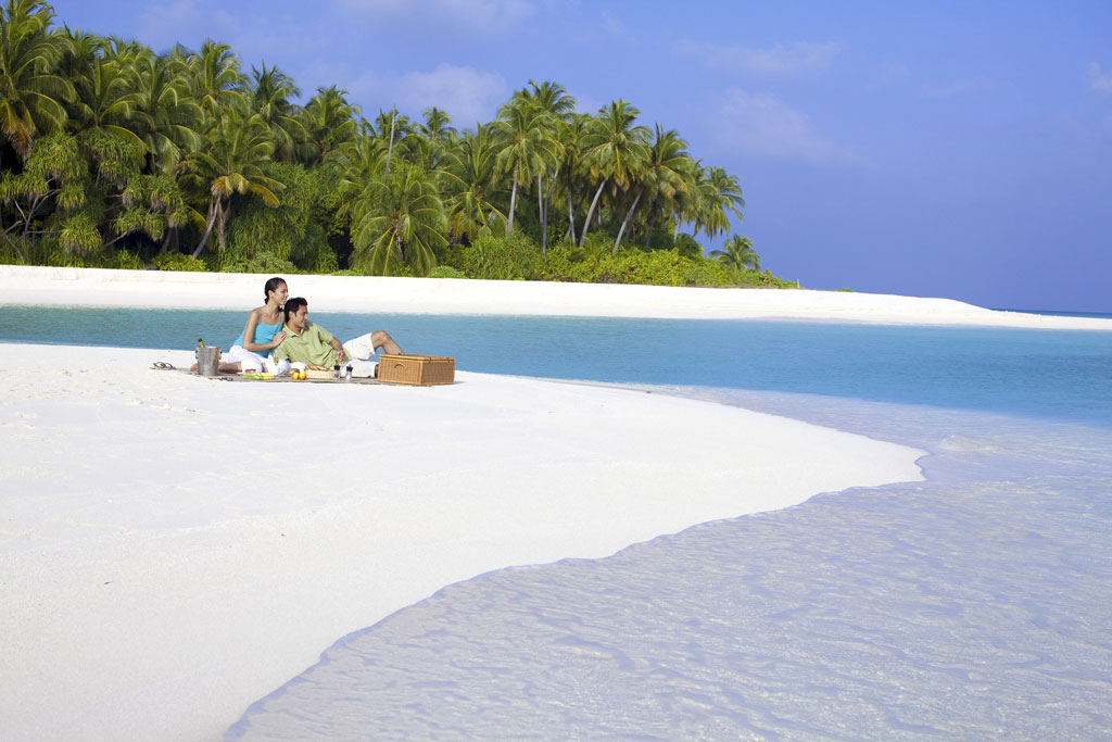 Мальдивы, пляж